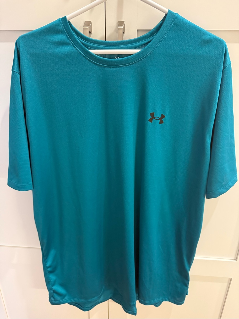 Under Armour Men's Teal Blue Performance Tee with Logo